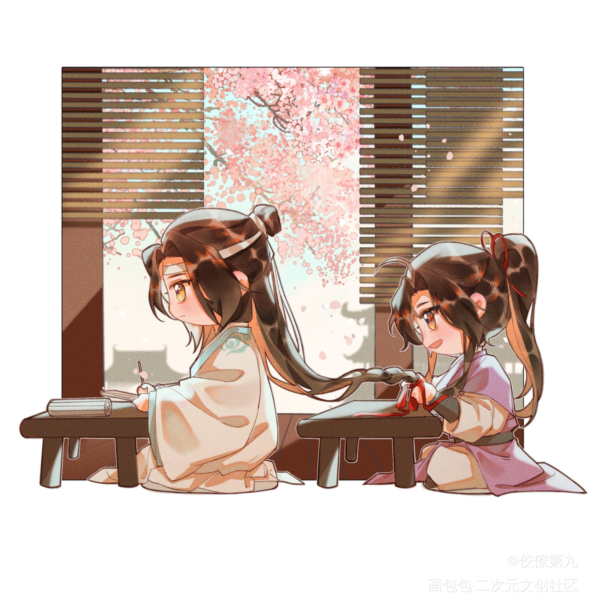忘羡_魔道祖师忘羡古风原耽墨香铜臭绘画作品