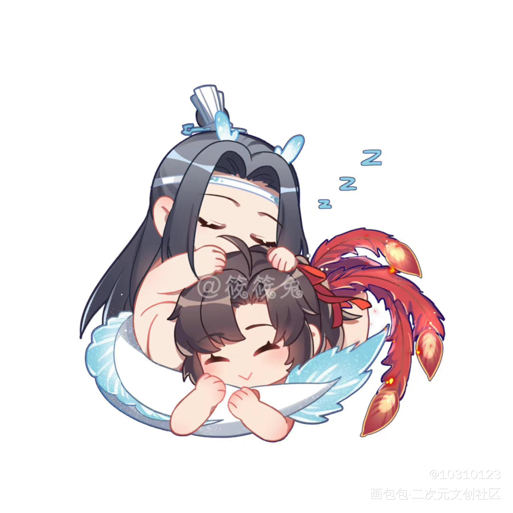 萌化了。。_魔道祖师忘羡绘画作品