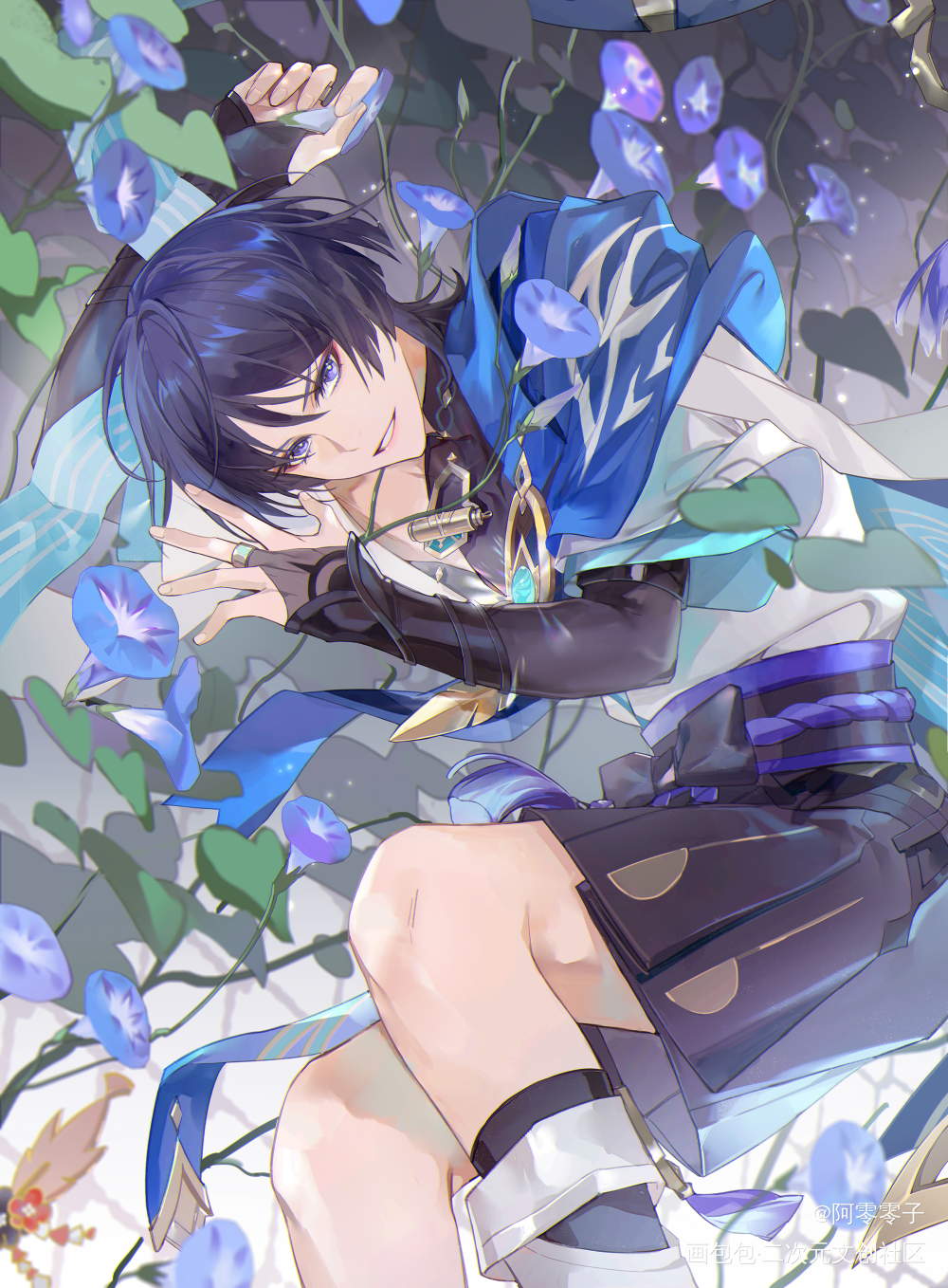 _原神散兵绘画作品