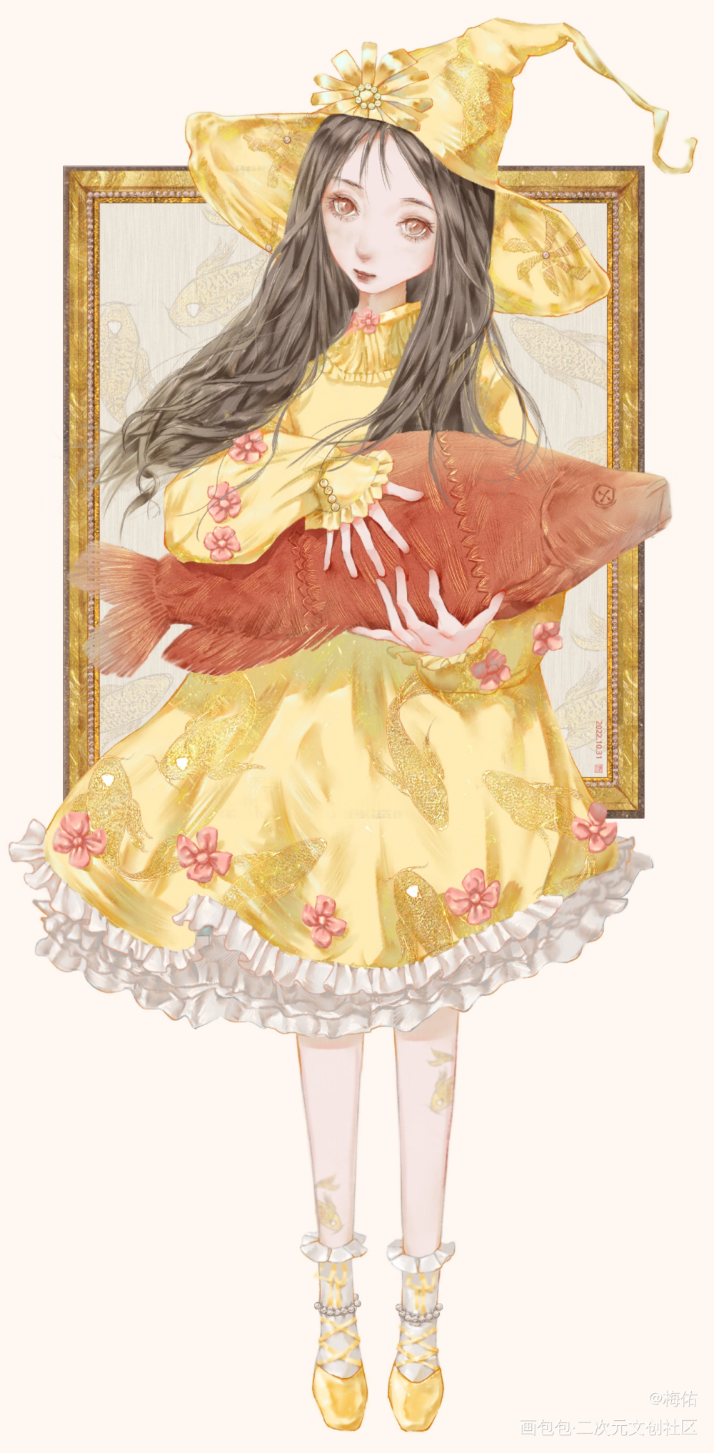 你好，好久不见，这是新的小姑娘_板绘涂立绘少女插画画画绘画练习板绘原创绘画作品