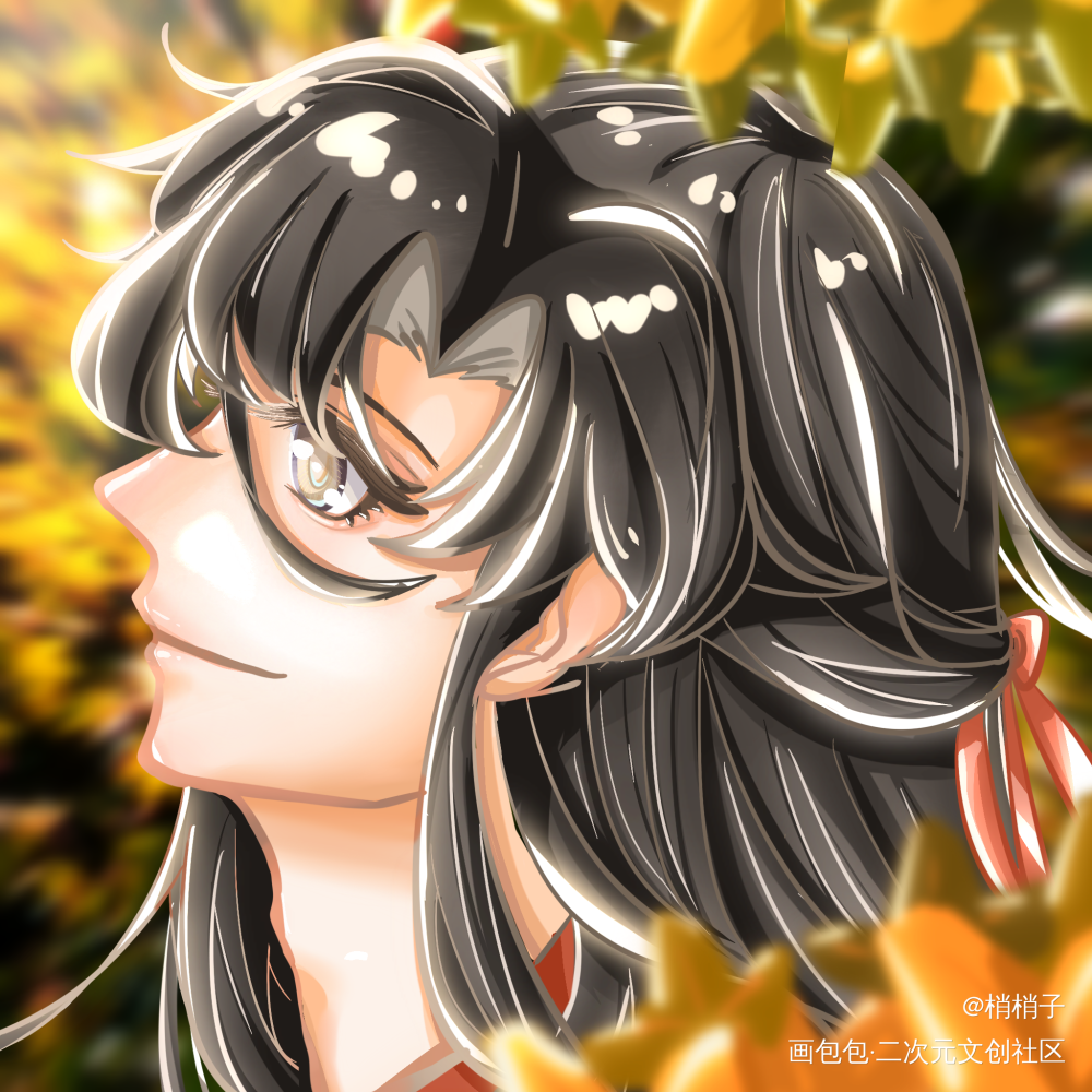 秋——魏无羡_魔道祖师忘羡板绘涂绘画作品