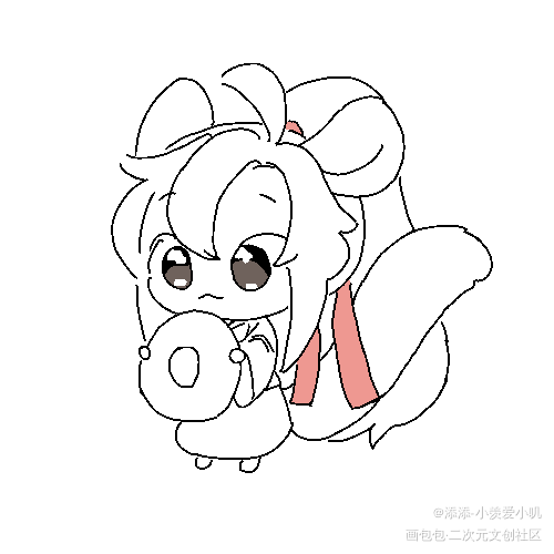 小松鼠羡羡_魏无羡临摹绘画作品
