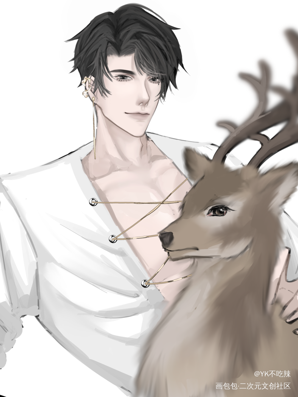 🐑🦌_谁把谁当真188男团妹叔板绘涂绘画作品