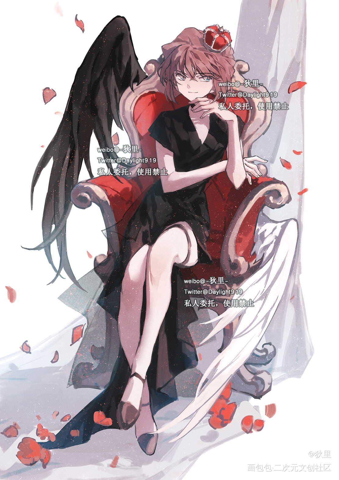 ❤️🖤_名侦探柯南灰原哀插画插图绘画作品