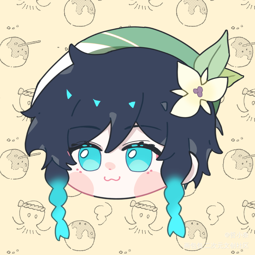 🥺_原神温迪Q版绘画作品
