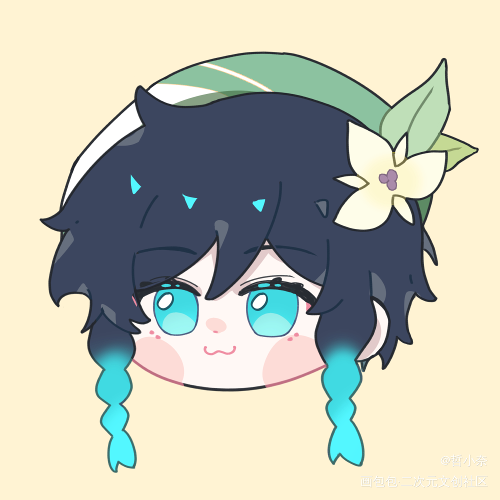 🥺_原神温迪Q版绘画作品