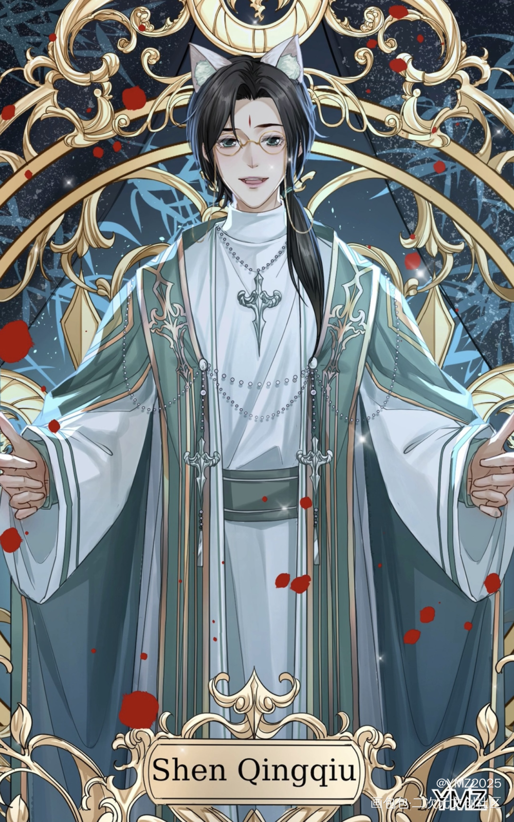 冰秋_人渣反派自救系统冰秋绘画作品