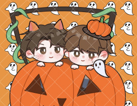 贴贴🎃_绘画作品