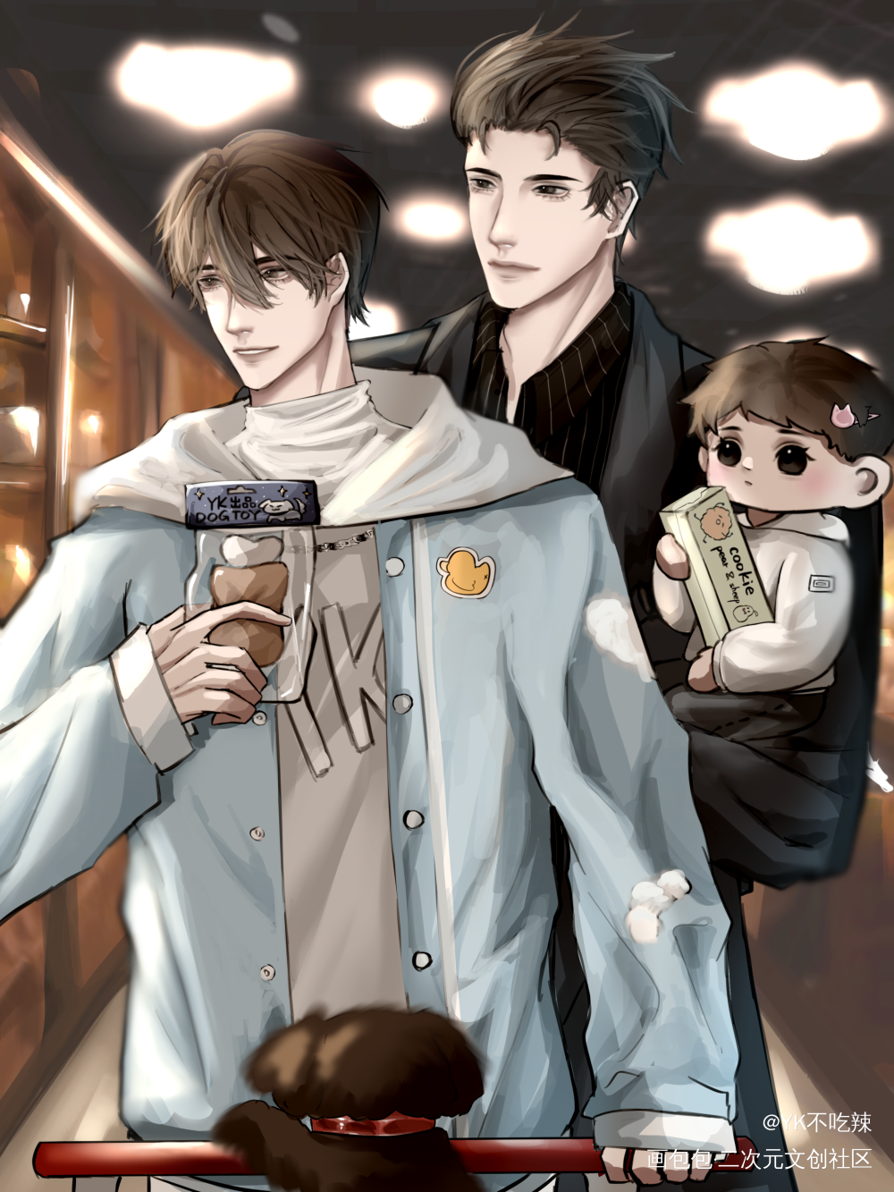 想在你身边～不管有没有明天～_娘娘腔188男团群秀板绘涂绘画作品