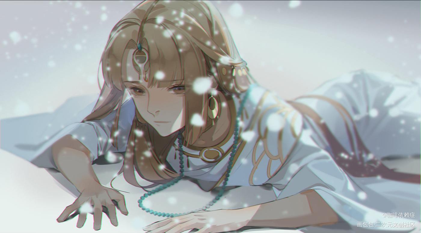 小凤凰_提灯映桃花凤凰插画同人绘画作品