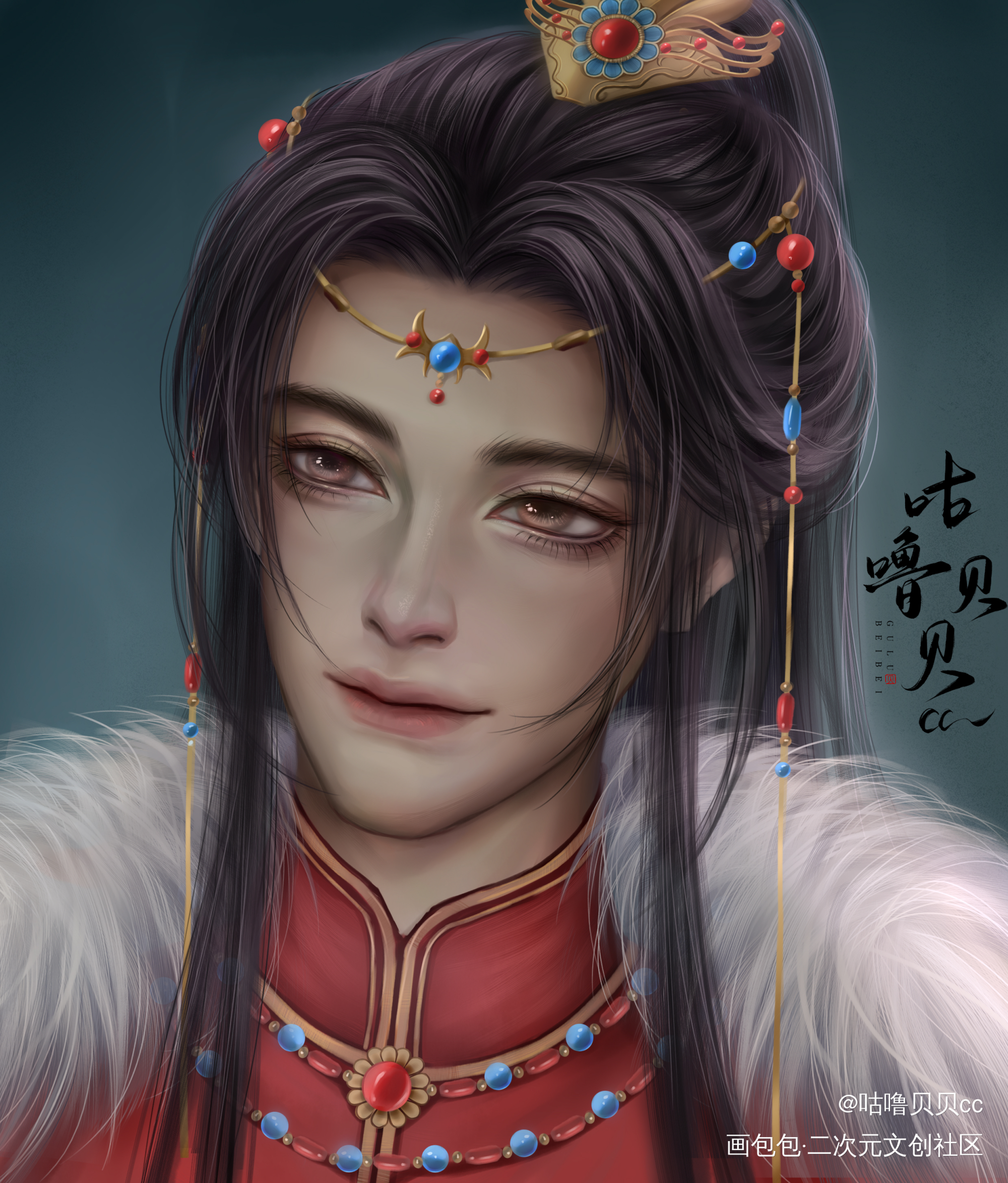 婚服燃晚_二哈和他的白猫师尊燃晚墨燃楚晚宁绘画作品