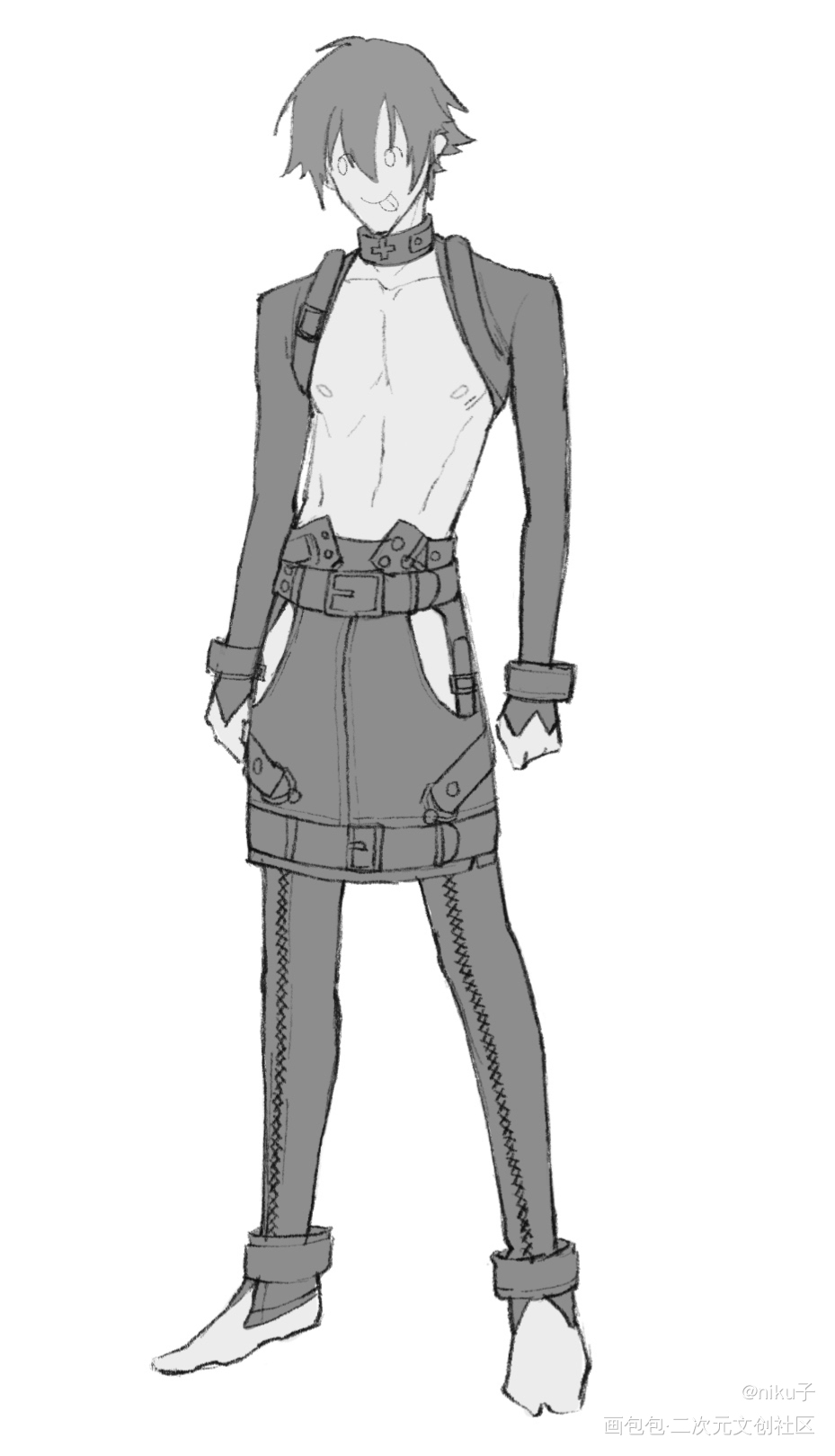 临一下官图_戏剧性谋杀同人苍叶procreatedmmd绘画作品