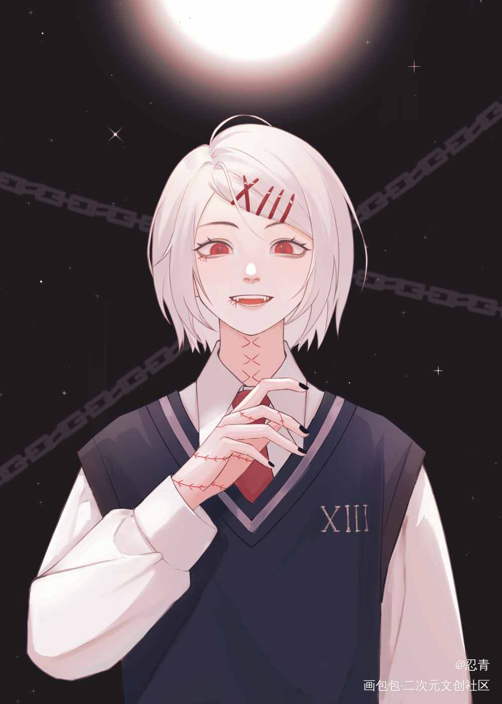 是之前画的铃屋什造！_东京食尸鬼铃屋什造同人绘画东京喰种绘画作品