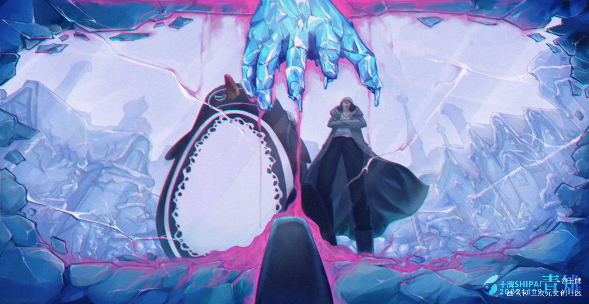 海贼王青雉库赞_海贼王动漫同人插画青雉绘画作品