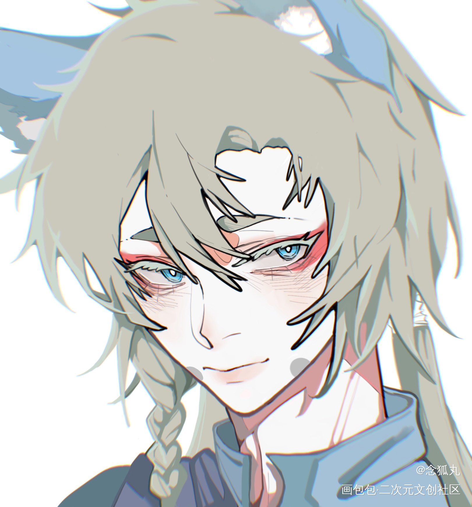 小狐狸 西米_板绘涂oc绘画作品