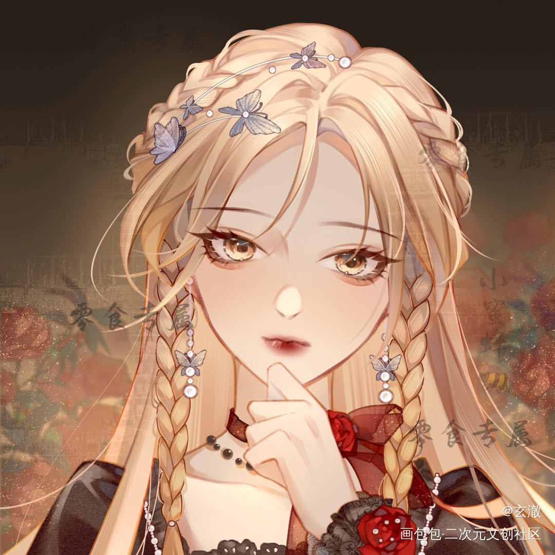 发一下我宝的oc，小蜜蜂_蜜枫oc绘画作品