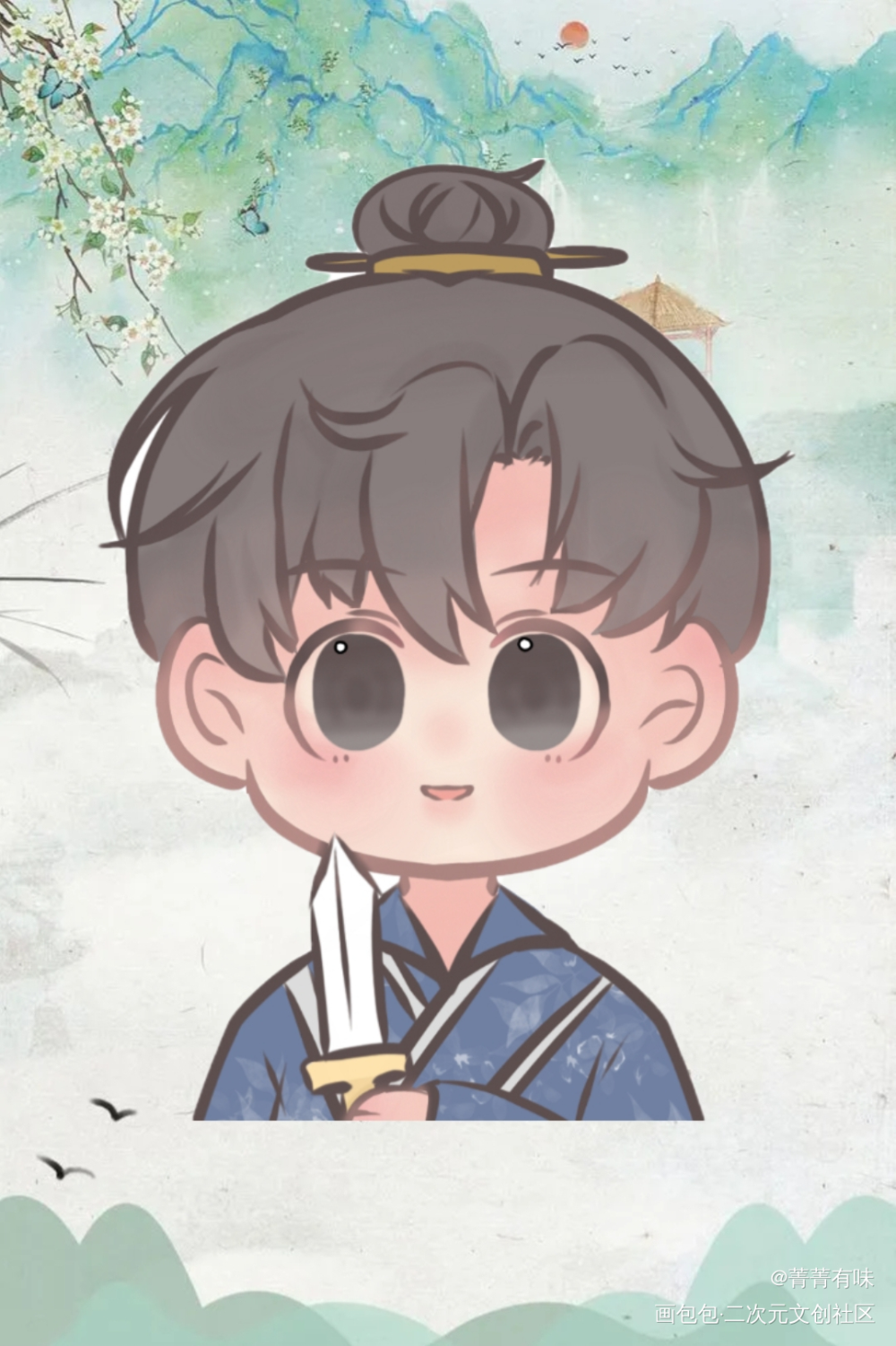 小人_伪装学渣双人绘画作品