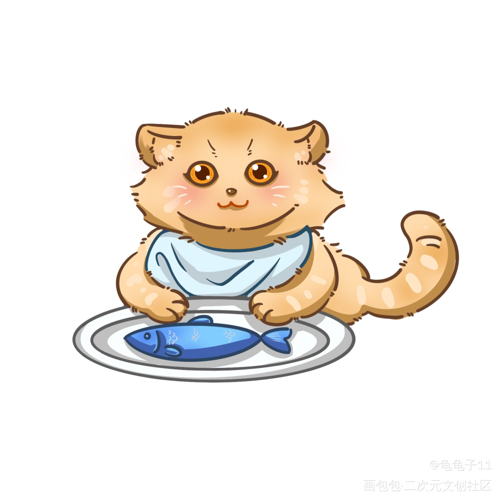 贪吃家族猫猫_贪吃家族绘画作品