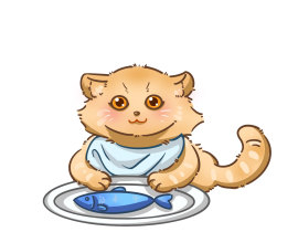 贪吃家族猫猫_绘画作品