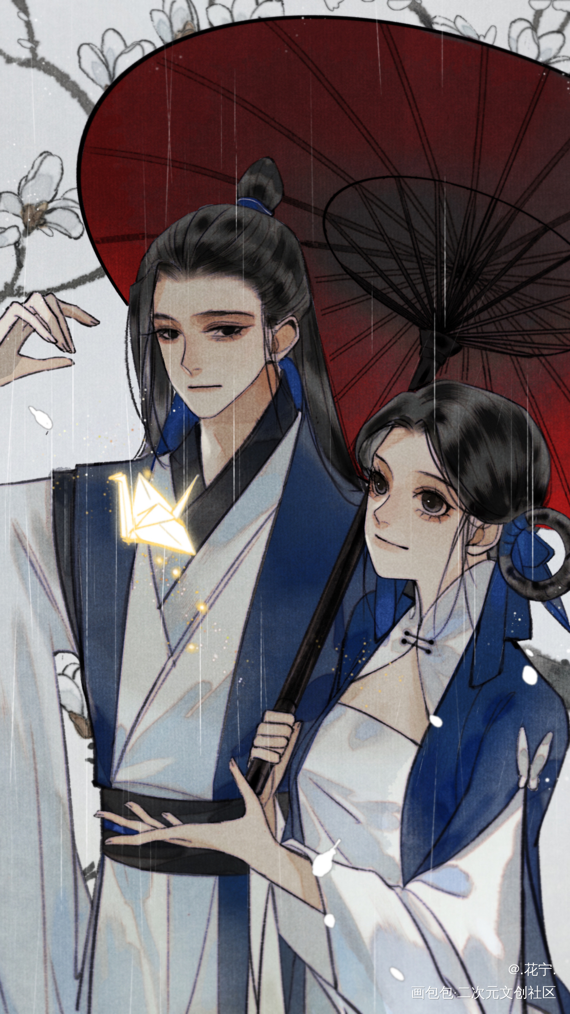 _古风摸鱼原创oc绘画作品