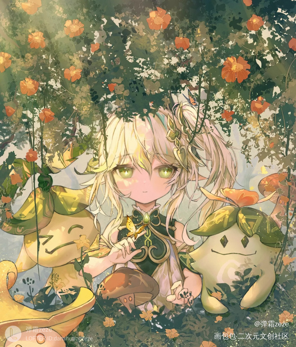 她好可爱！！！_原神纳西妲绘画作品