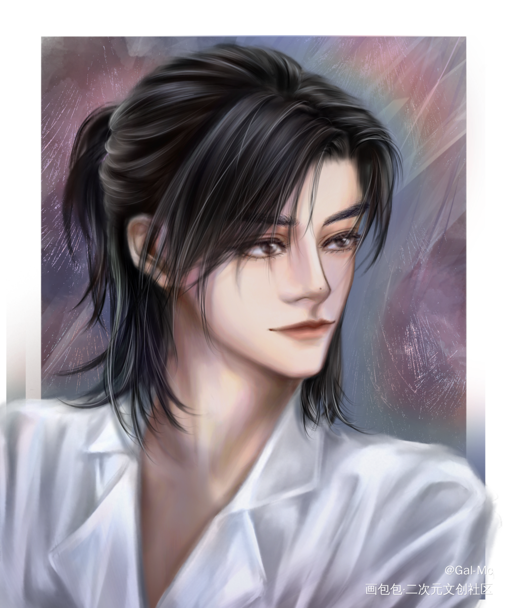 以前画的白衬衫习清_我只喜欢你的人设自习夏习清板绘涂绘画作品