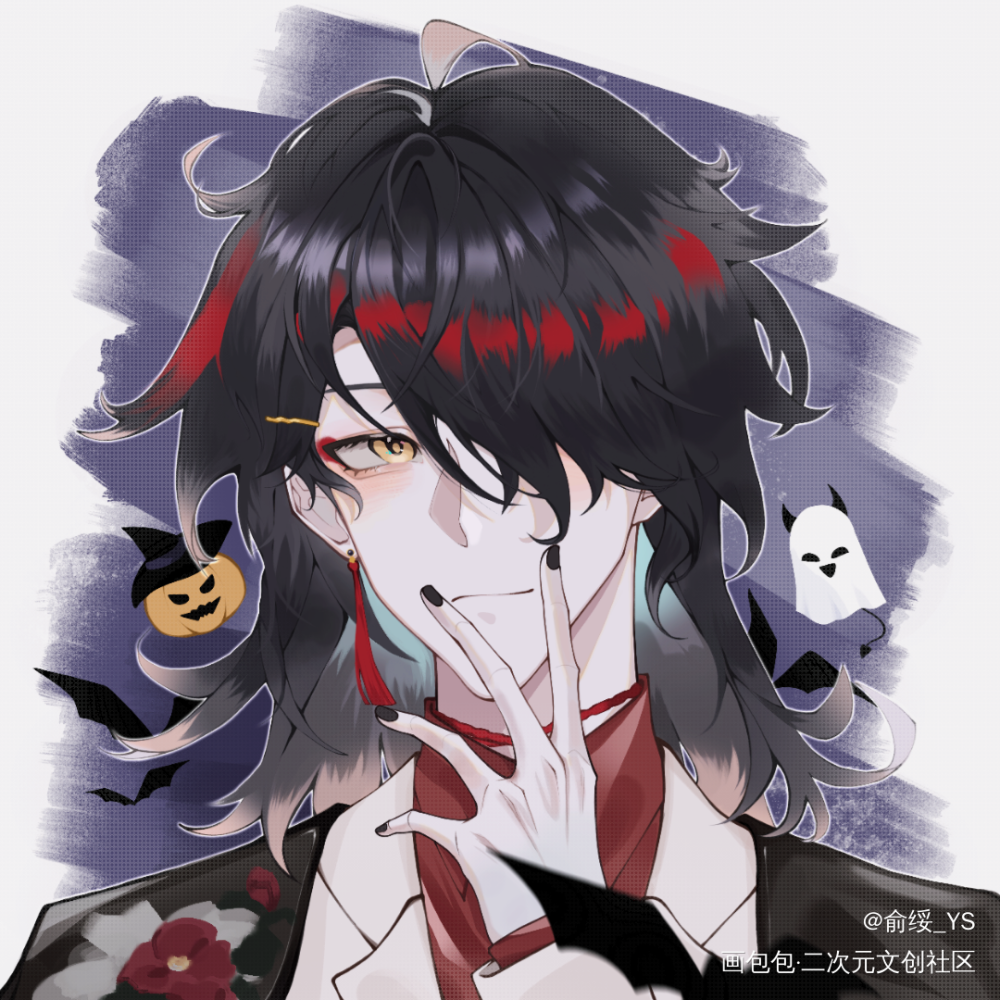 之前万圣节画的_voxakuma绘画作品