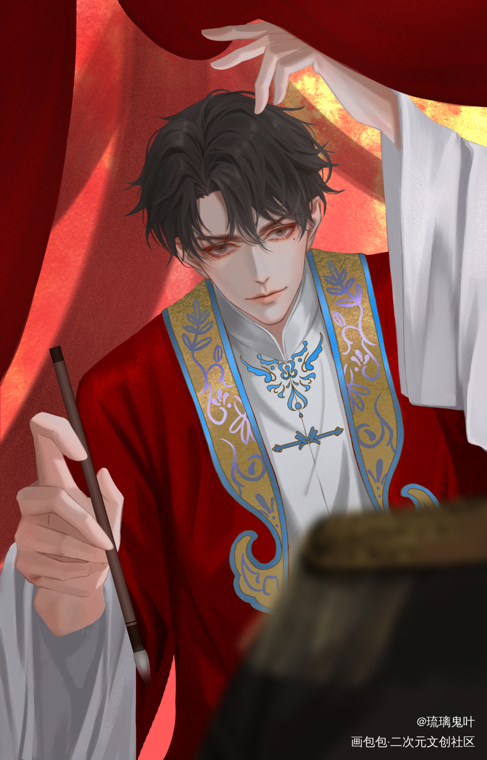 戏曲惊梦.赵锦辛_谁把谁当真188男团妹叔绘画作品