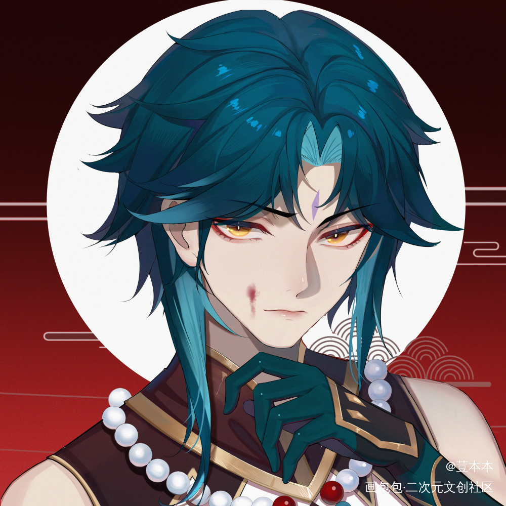 魈公子_原神魈绘画绘画作品