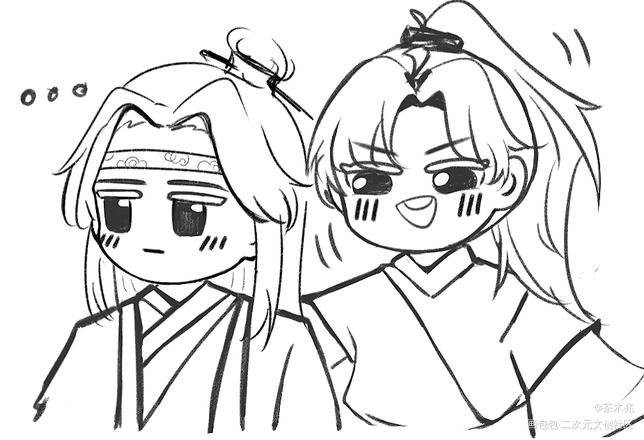 _魔道祖师忘羡绘画作品