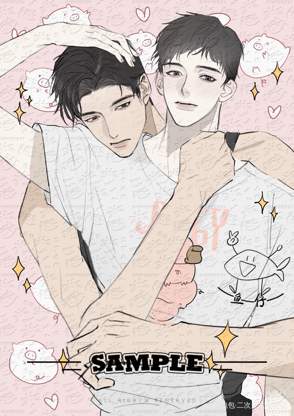_小白杨188男团俞白绘画作品