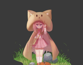 小熊猫和小熊_绘画作品