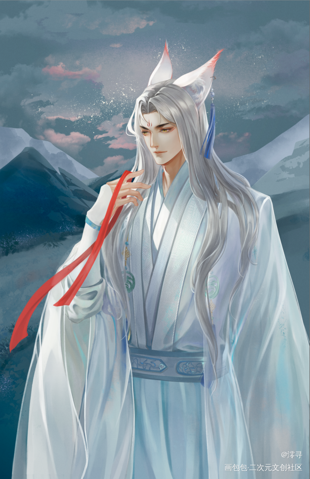 齐司礼_光与夜之恋齐司礼绘画作品