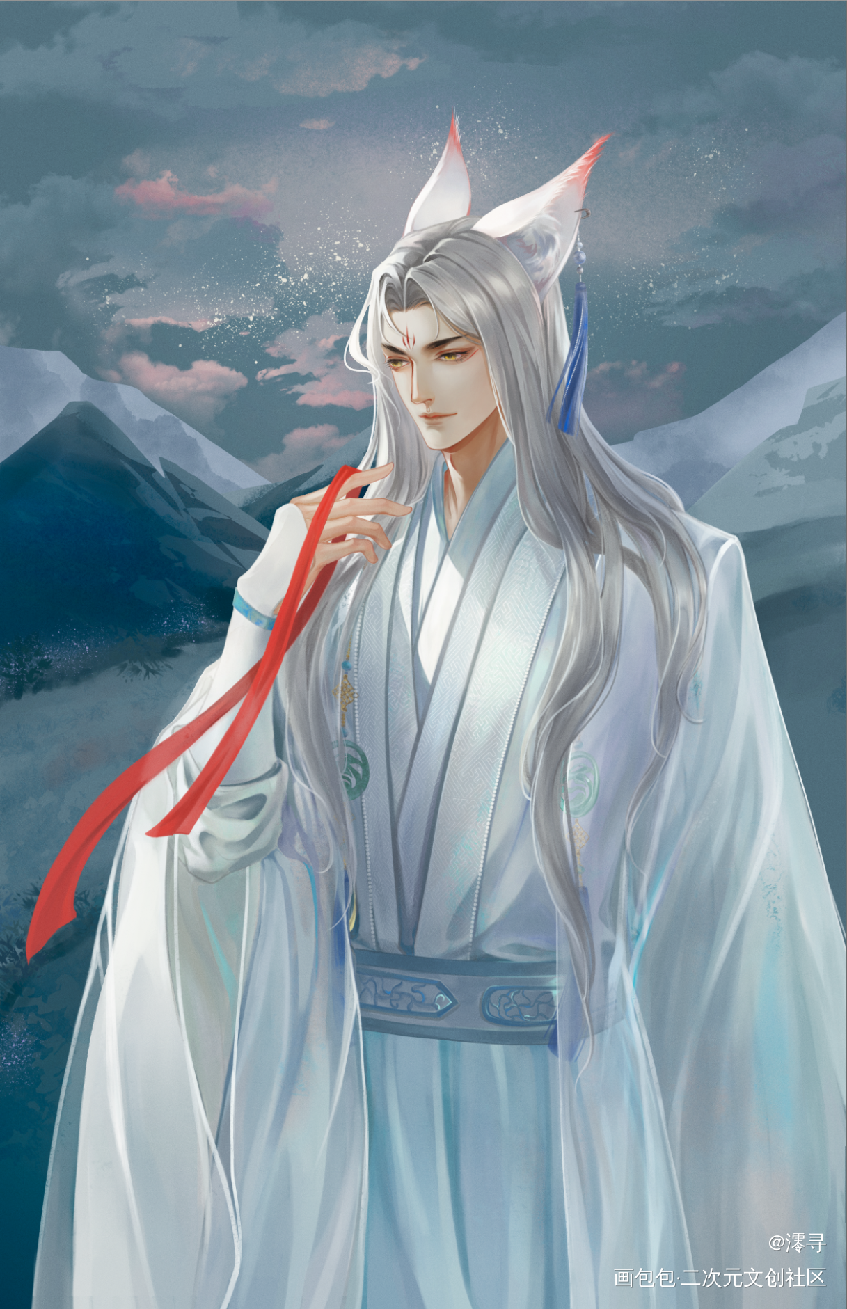 齐司礼_光与夜之恋齐司礼绘画作品