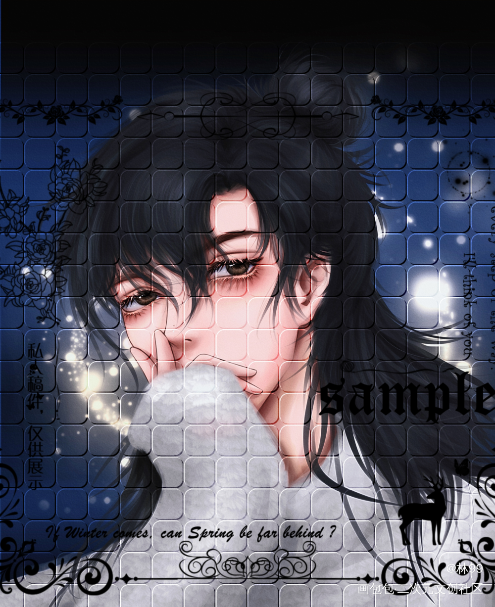 星光柔柔_我只喜欢你的人设绘画作品