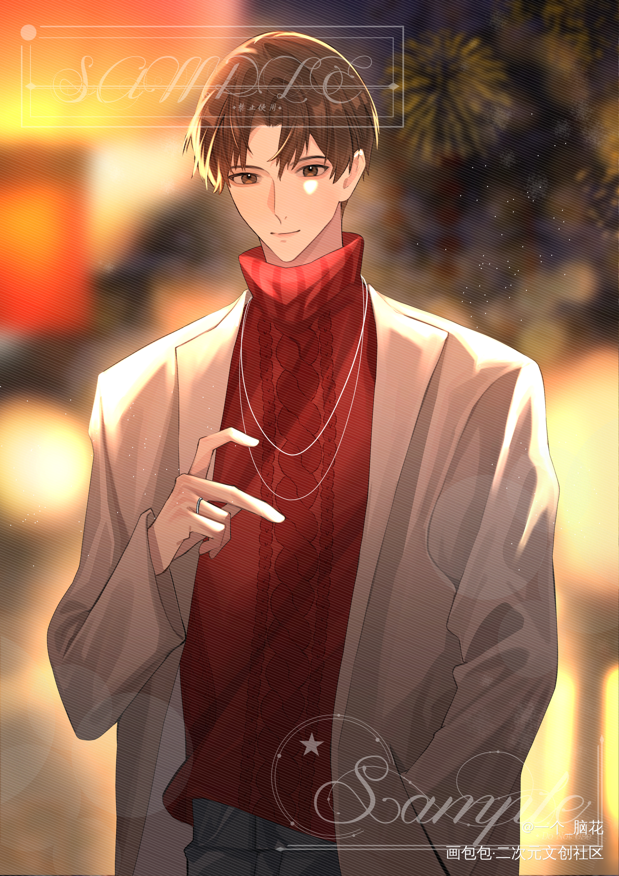 【某某】新年稿_某某盛望江添绘画作品