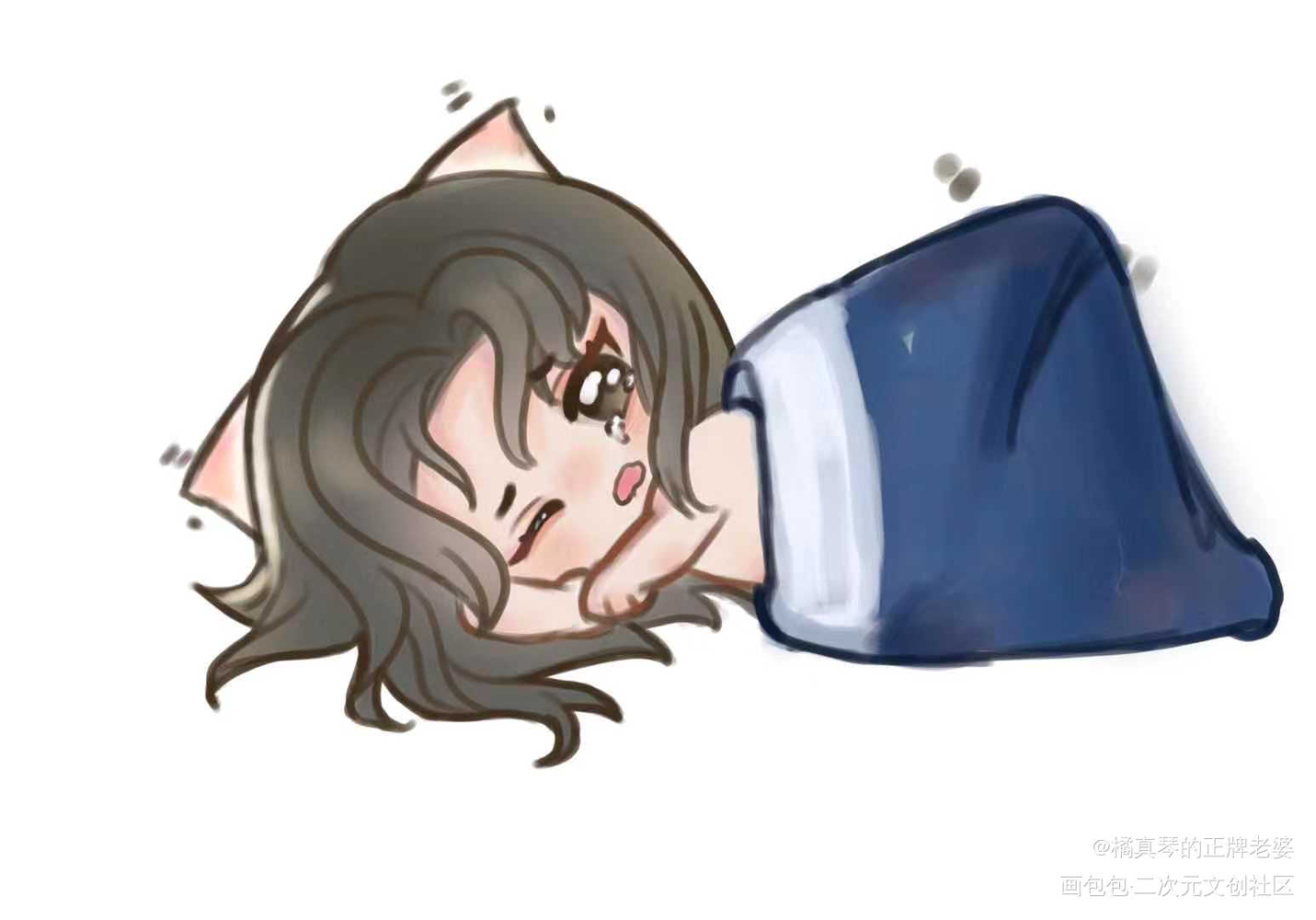 右滑，帮楚晚宁散热_二哈和他的白猫师尊原耽语录燃晚彩色漫画平涂日系绘画作品