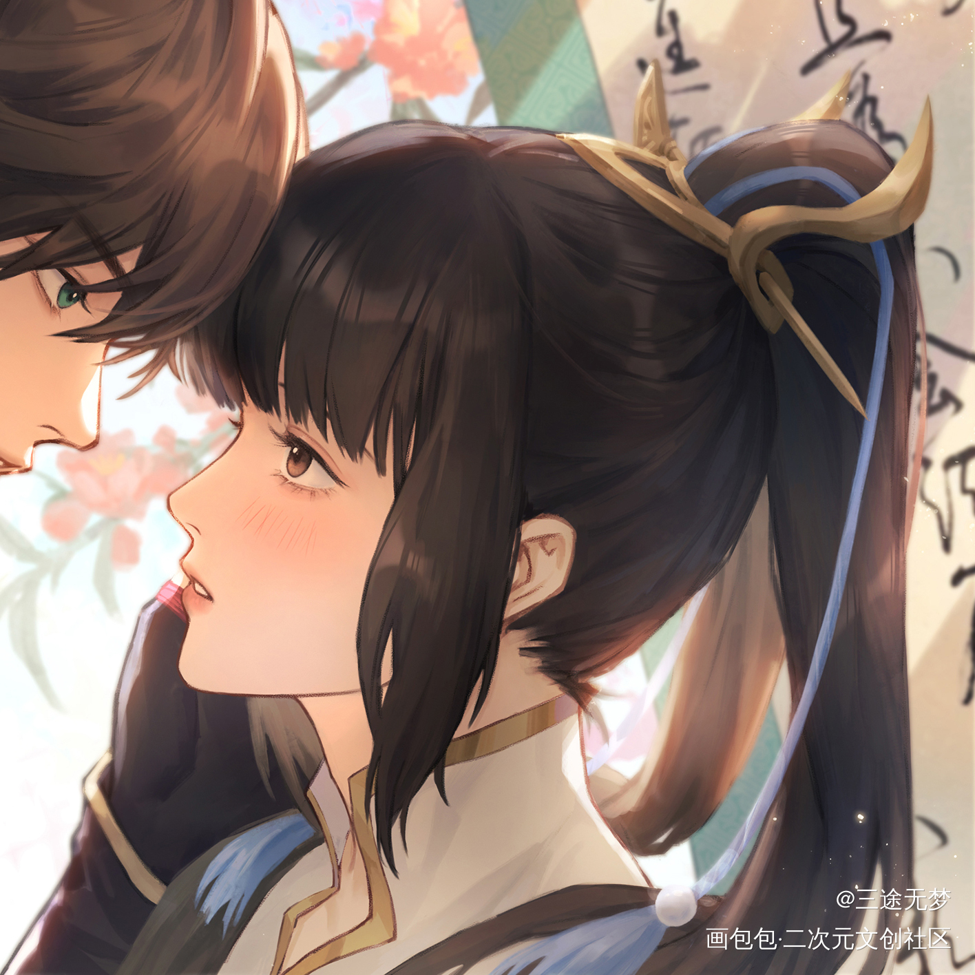 震惊，李白竟公然调戏……_王者荣耀上官婉儿李白头像绘画绘画作品