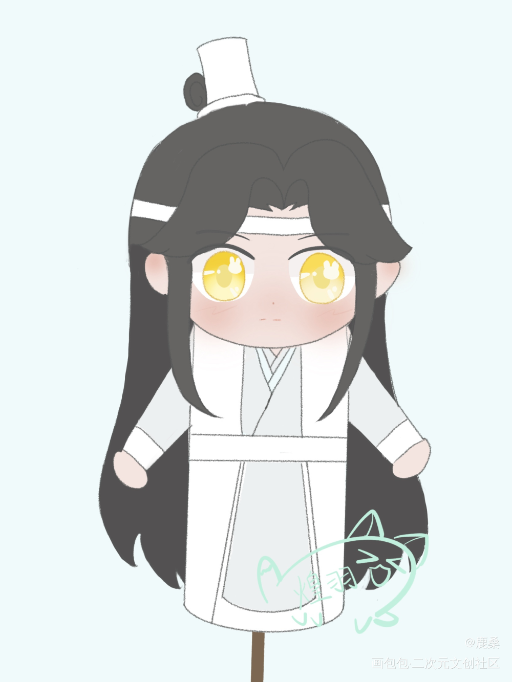 街边买到的面塑小叽_魔道祖师绘画作品