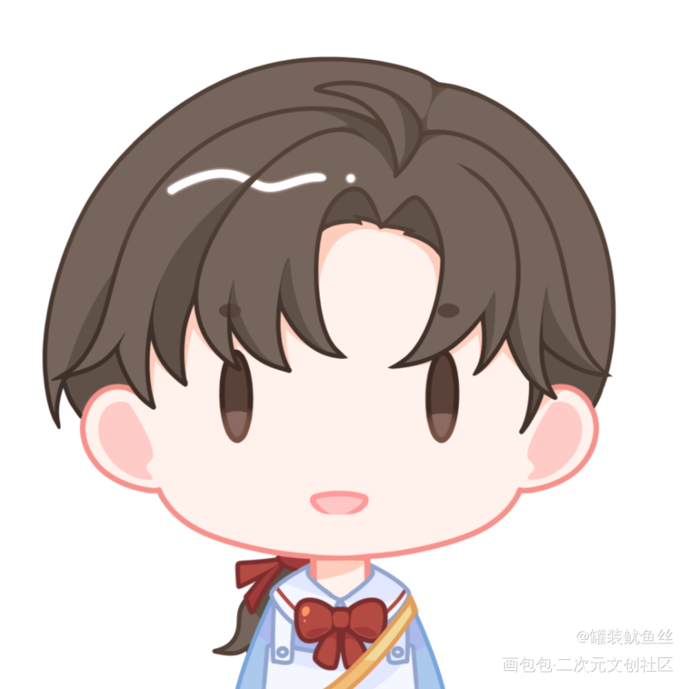现代羡_魔道祖师忘羡Q版绘画作品