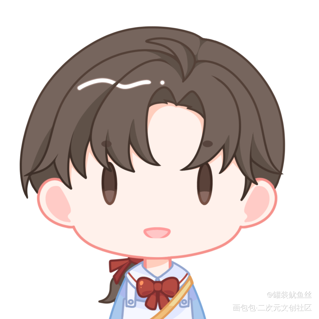 现代羡_魔道祖师忘羡Q版绘画作品