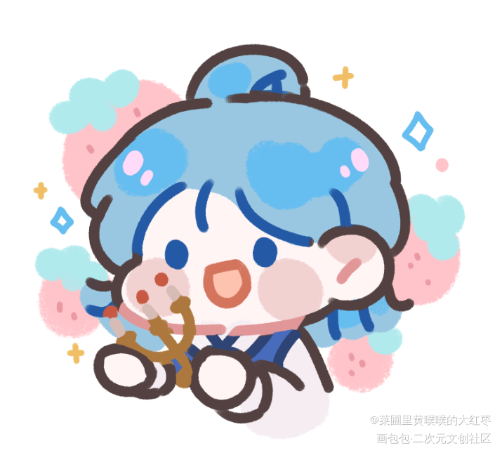 生日快乐鸭！_188男团洛温Q版水千丞绘画作品