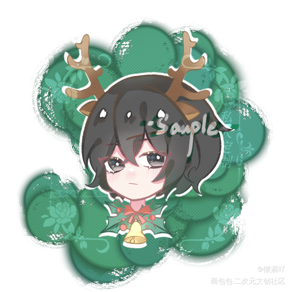圣诞节_某某添望盛望江添绘画作品