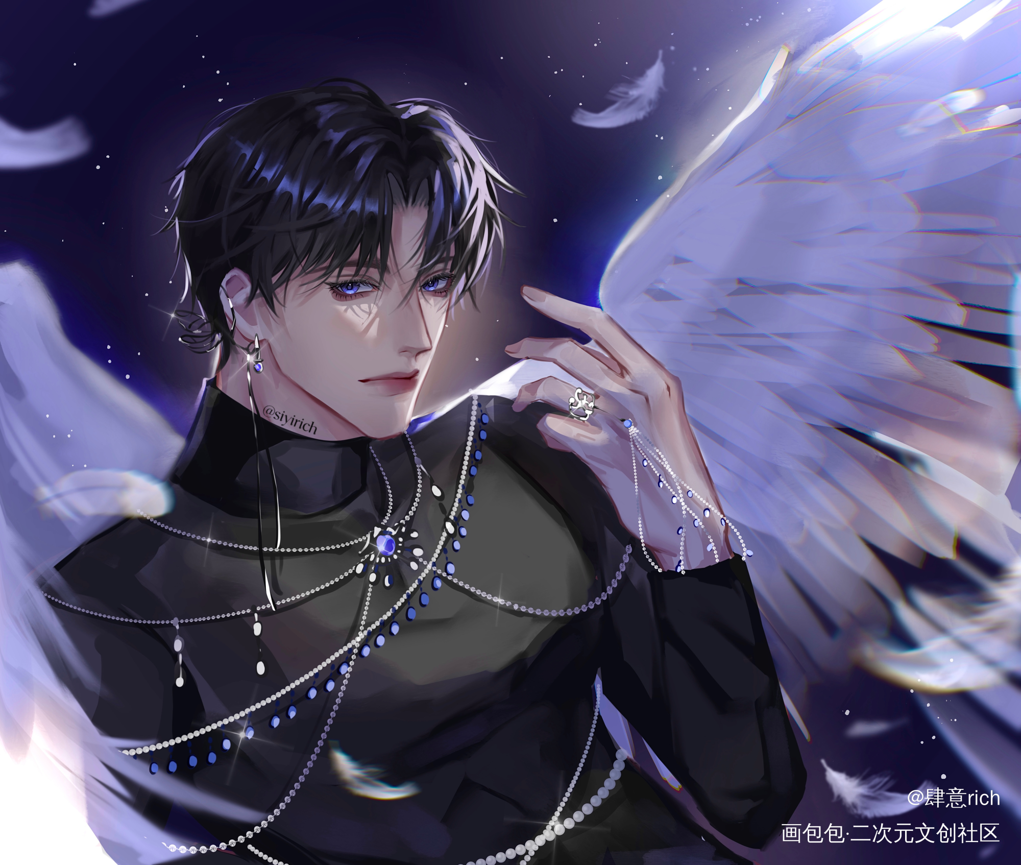 洛羿生贺_188男团洛羿绘画作品