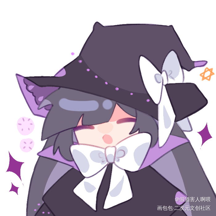一只小女巫_我在惊悚游戏里封神刘佳仪绘画作品
