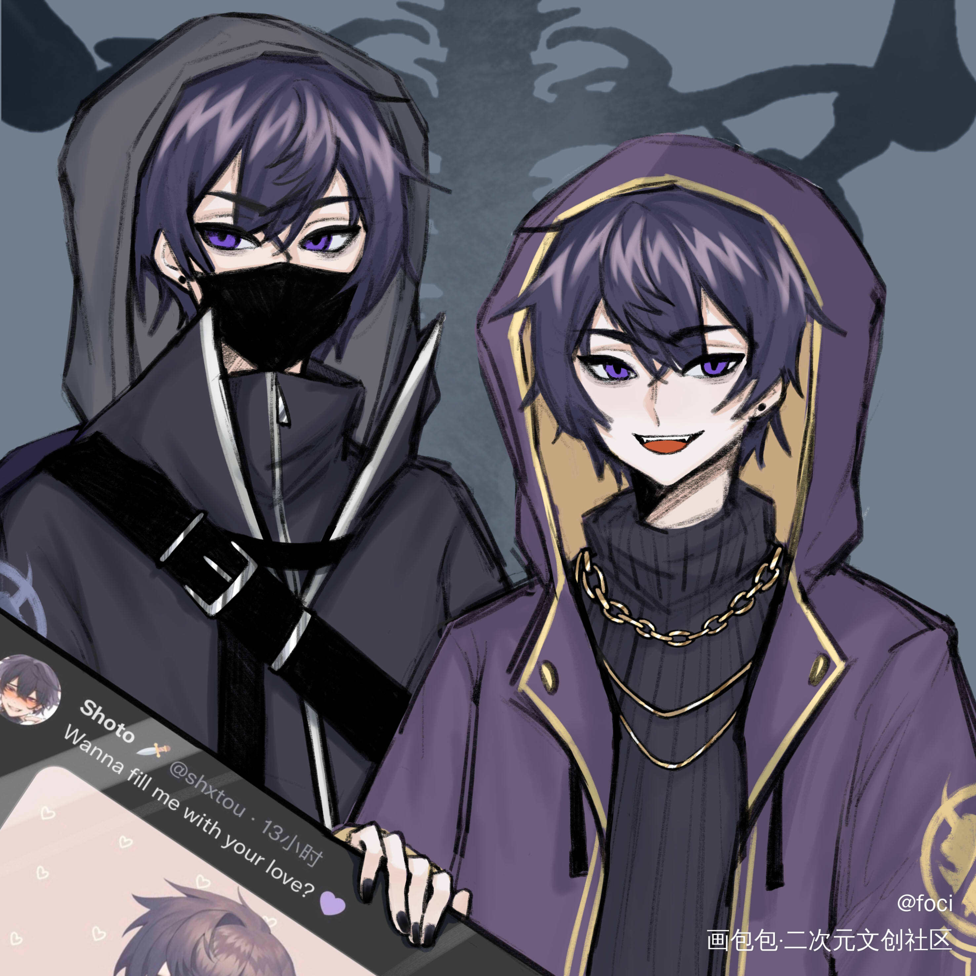 🖤_板绘涂shotoVtuber绘画作品