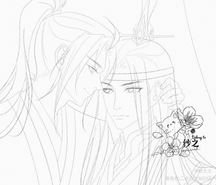 魔道-忘羡-就是想发一下_魔道祖师忘羡蓝忘机魏无羡头像同人绘画作品