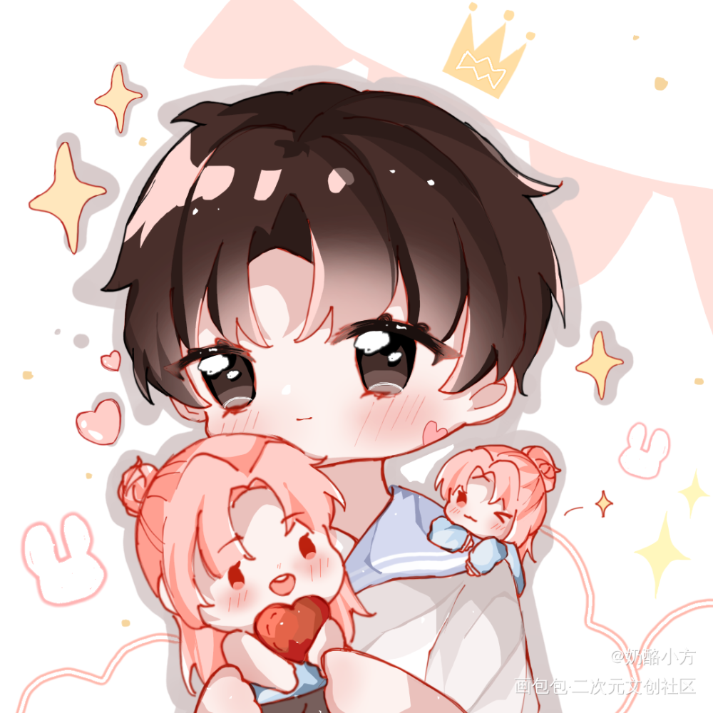 洛羿生日快乐🎊_附加遗产188男团洛羿温小辉洛羿Ｑ版洛羿1120生日快乐绘画作品