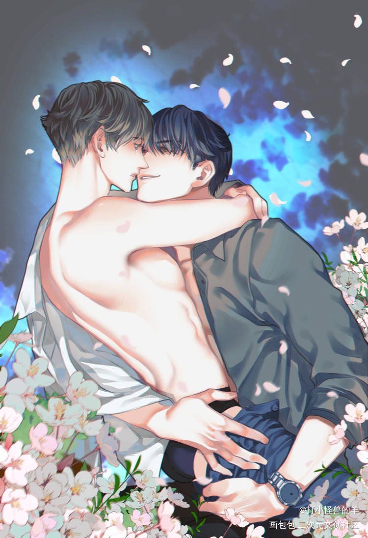 群秀_娘娘腔188男团群秀李程秀邵群板绘涂绘画作品