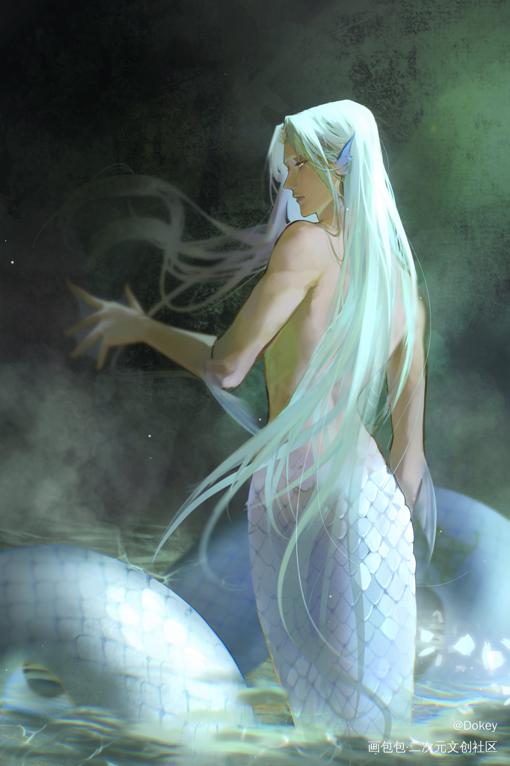莫弈_未定事件簿莫弈同人板绘绘画作品